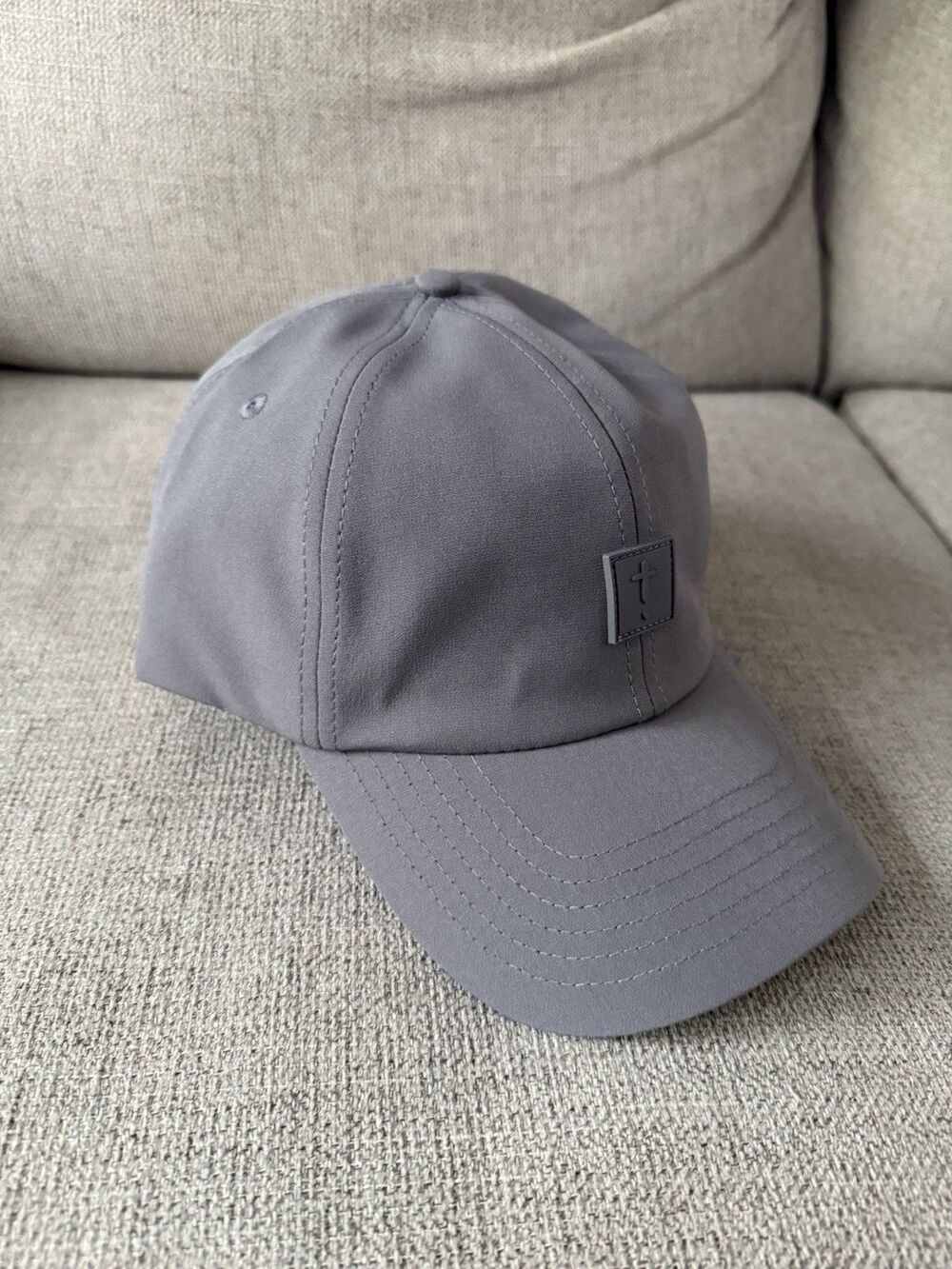 Exclaim Jesus Men Dad Hat Low Profile CHRISTIAN CROSS Grey Stone Brand New - Picture 7 of 10